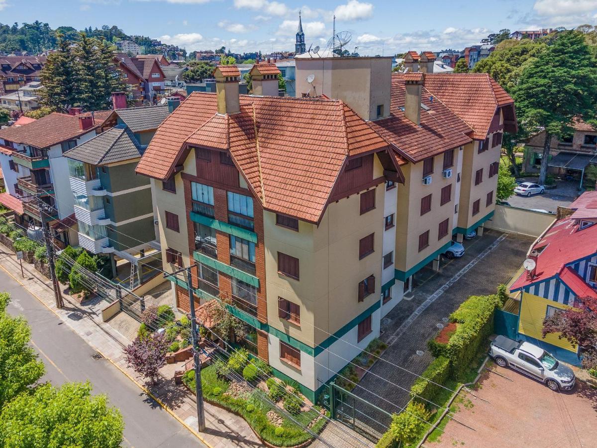 Apartamento Palladio 304 - Gramado 400 metros Rua Coberta Exterior foto