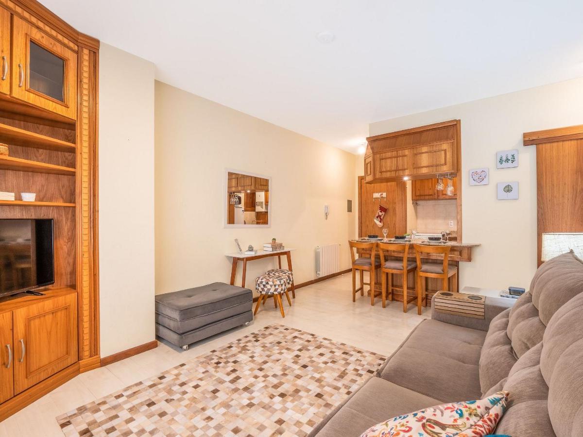 Apartamento Palladio 304 - Gramado 400 metros Rua Coberta Exterior foto