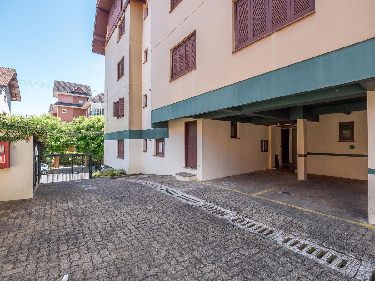 Apartamento Palladio 304 - Gramado 400 metros Rua Coberta Exterior foto