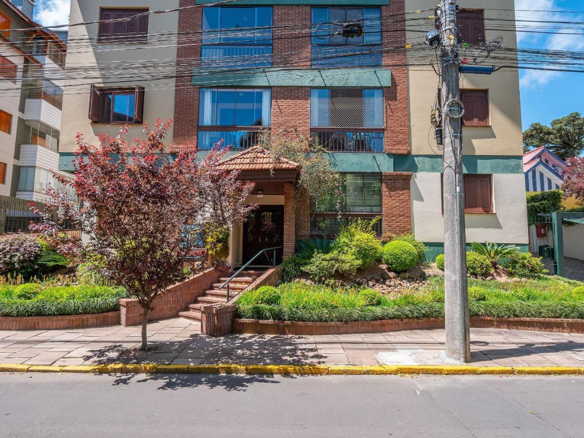 Apartamento Palladio 304 - Gramado 400 metros Rua Coberta Exterior foto