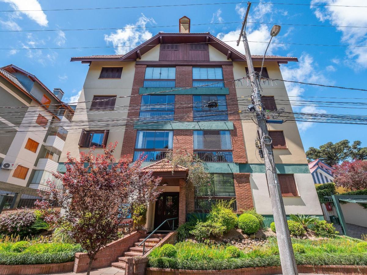 Apartamento Palladio 304 - Gramado 400 metros Rua Coberta Exterior foto